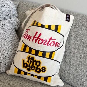 Tim Hortons x Timbiebs Tote Bag